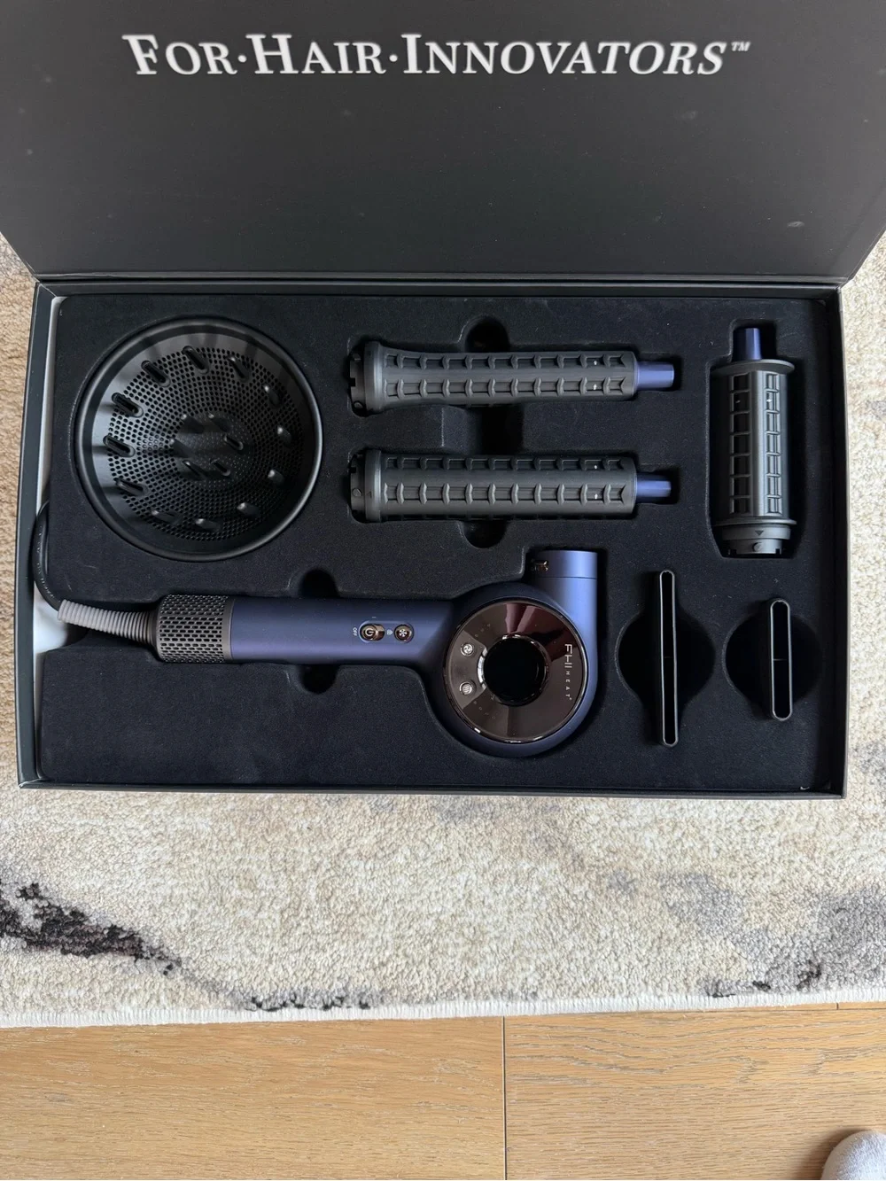 Dyson Purple and Black Hair Dryer & Styling Set